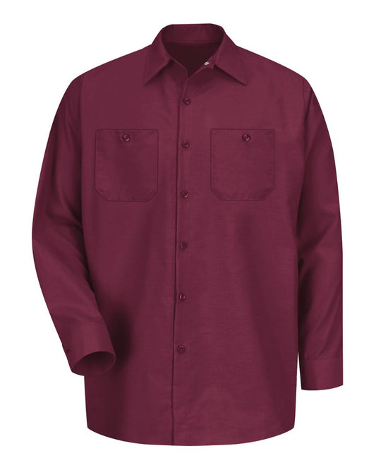 Embroidered Unisex Long Sleeve Work Shirt