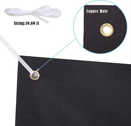 Customizable Black Fabric Banners