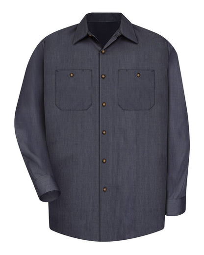 Embroidered Unisex Long Sleeve Work Shirt