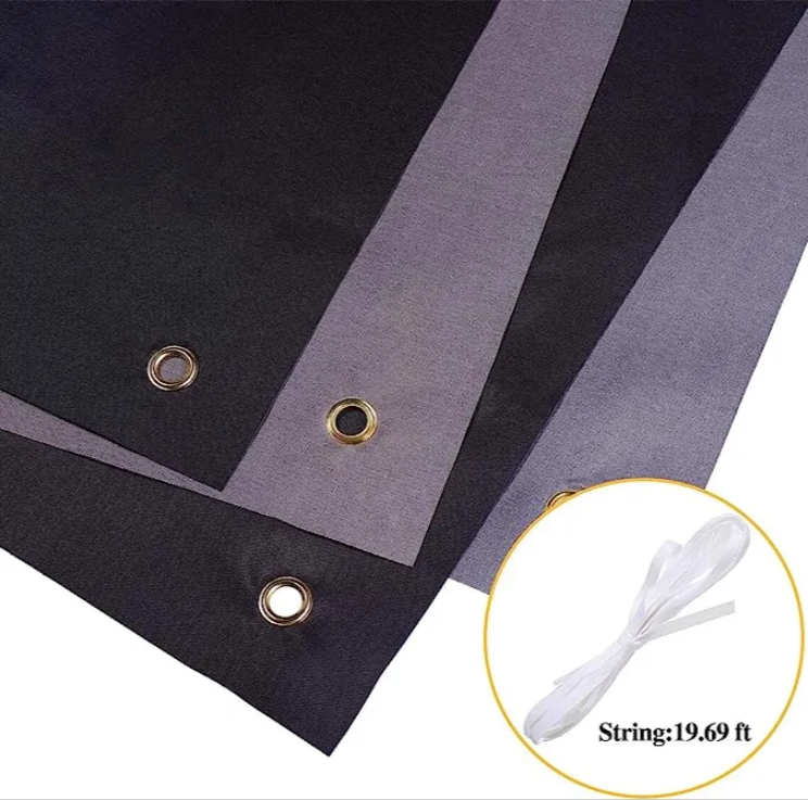 Customizable Black Fabric Banners