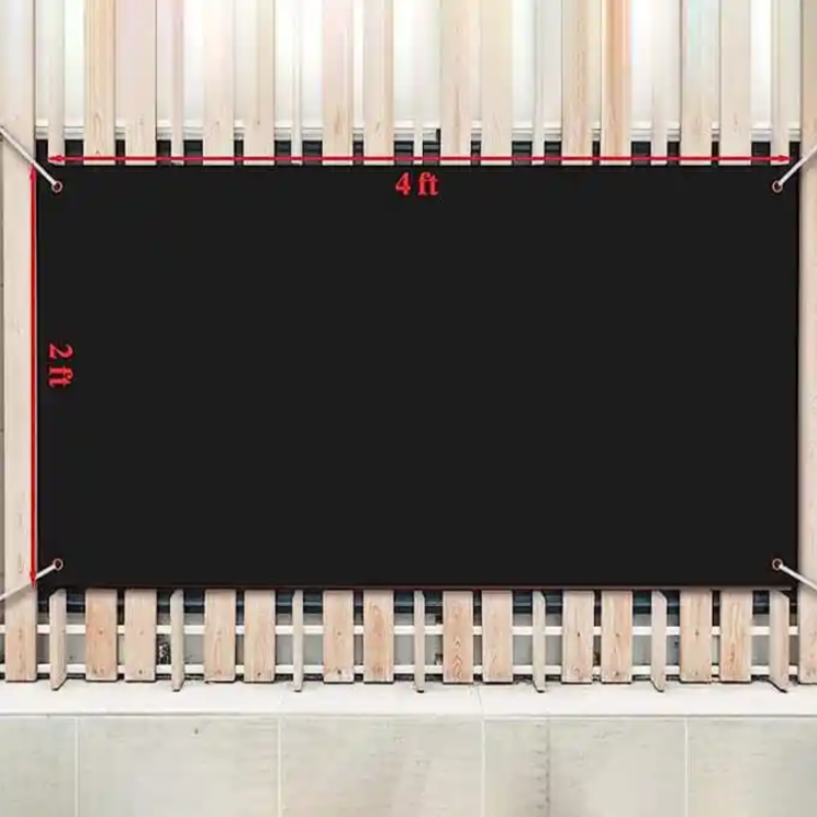 Customizable Black Fabric Banners