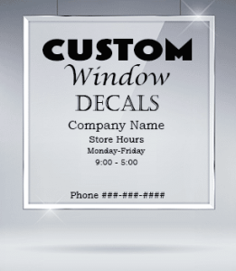 Custom Vinyl Window Decals